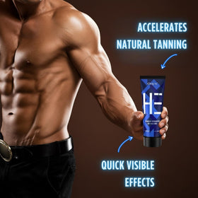 Onyx HE lotion texture on hand demonstrating fast absorption and non-greasy feel
