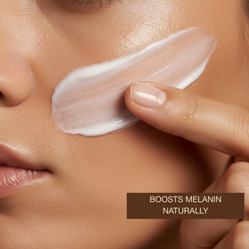 Onyx used in tanning bed environment showing facial protection and targeted tanning benefit