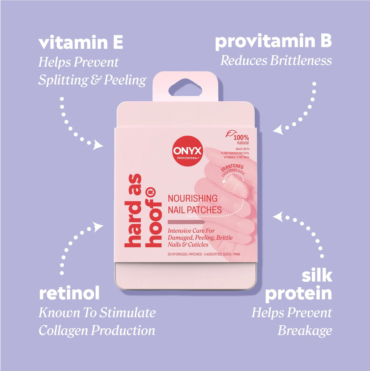 Onyx Professional patch application on a finger for easy overnight use