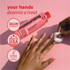 Onyx Professional bottle paired with nail file arranged to show kit contents and easy use
