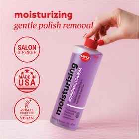 Onyx Professional gel remover poured to show gel texture and fast action
