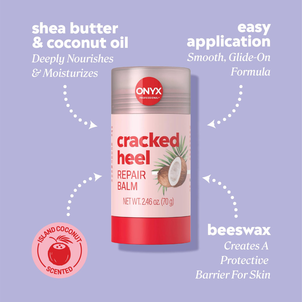 Onyx Professional balm texture on hand highlighting smooth, nourishing glide