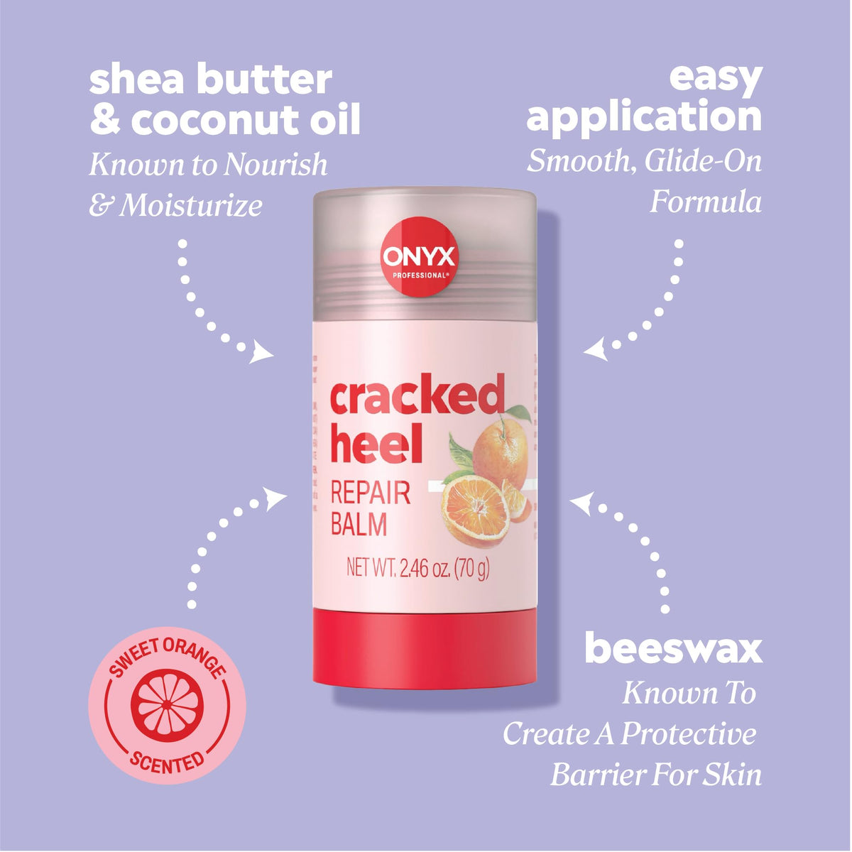 Onyx Professional texture swirl of balm highlighting rich moisturizers for softening