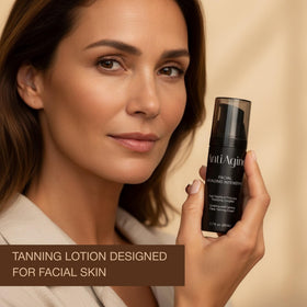 Onyx close-up of lotion texture showing smooth serum-like feel and quick absorption benefit