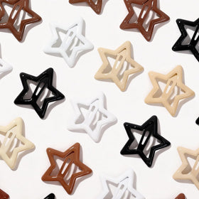 Ooosonlu star hair clips detail, smooth edges for comfortable wear