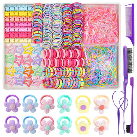 Ooosonlu front packaging showing full 889-piece hair tie assortment and benefits