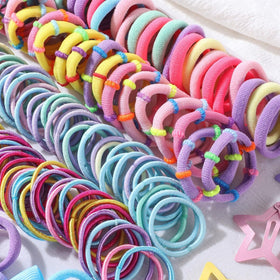 Ooosonlu detail of seamless cotton hair ties showing gentle, crease-free comfort