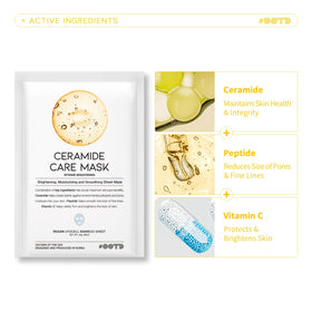 #OOTD ceramide mask label with ingredients to illustrate barrier repair benefit