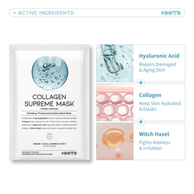 #OOTD collagen mask serum pouring to show concentrated hydration support