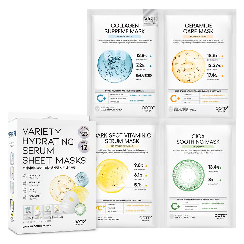 #OOTD front packaging showing 12-count variety pack and clear benefits