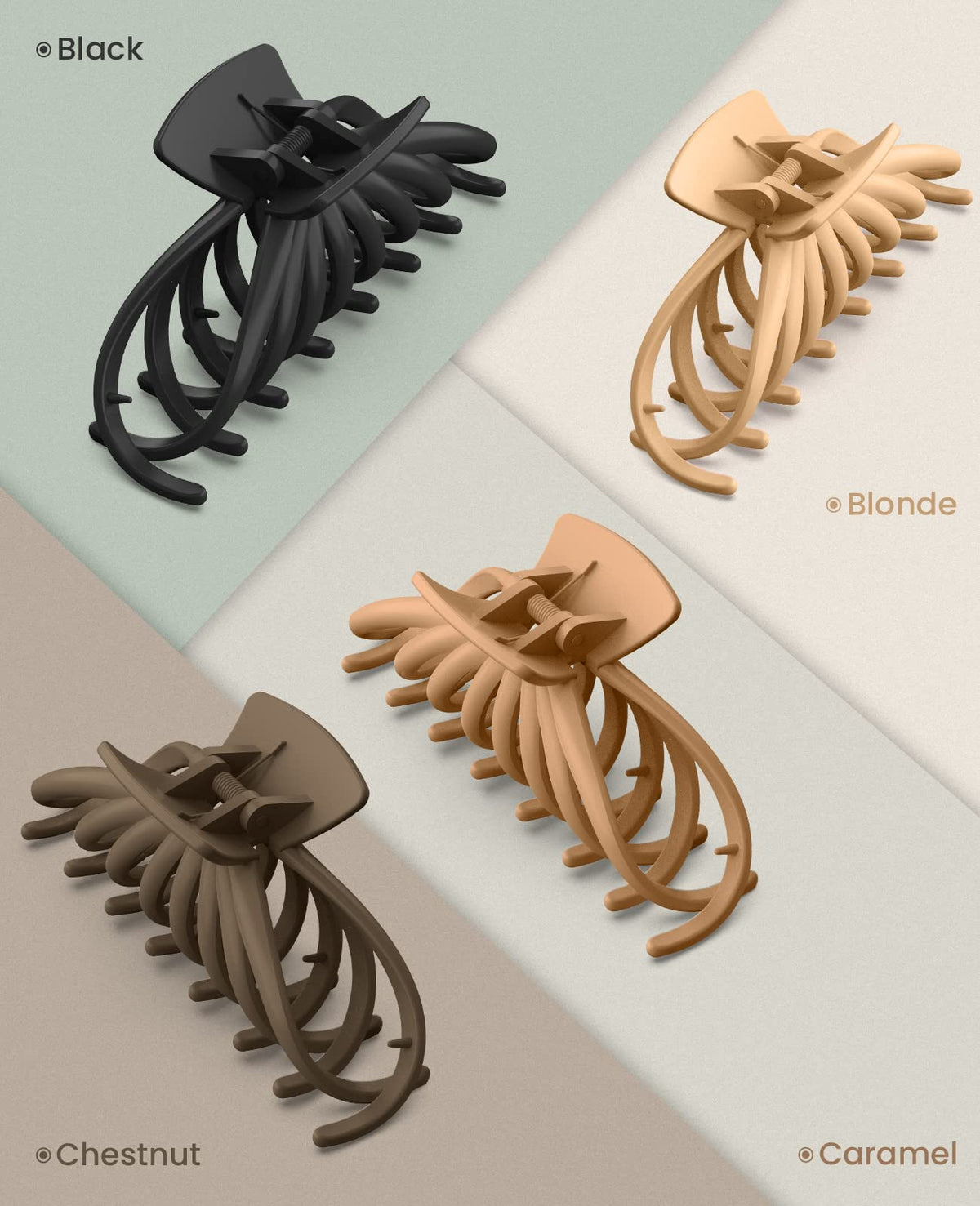 OPAUL four neutral colors laid flat for easy outfit matching