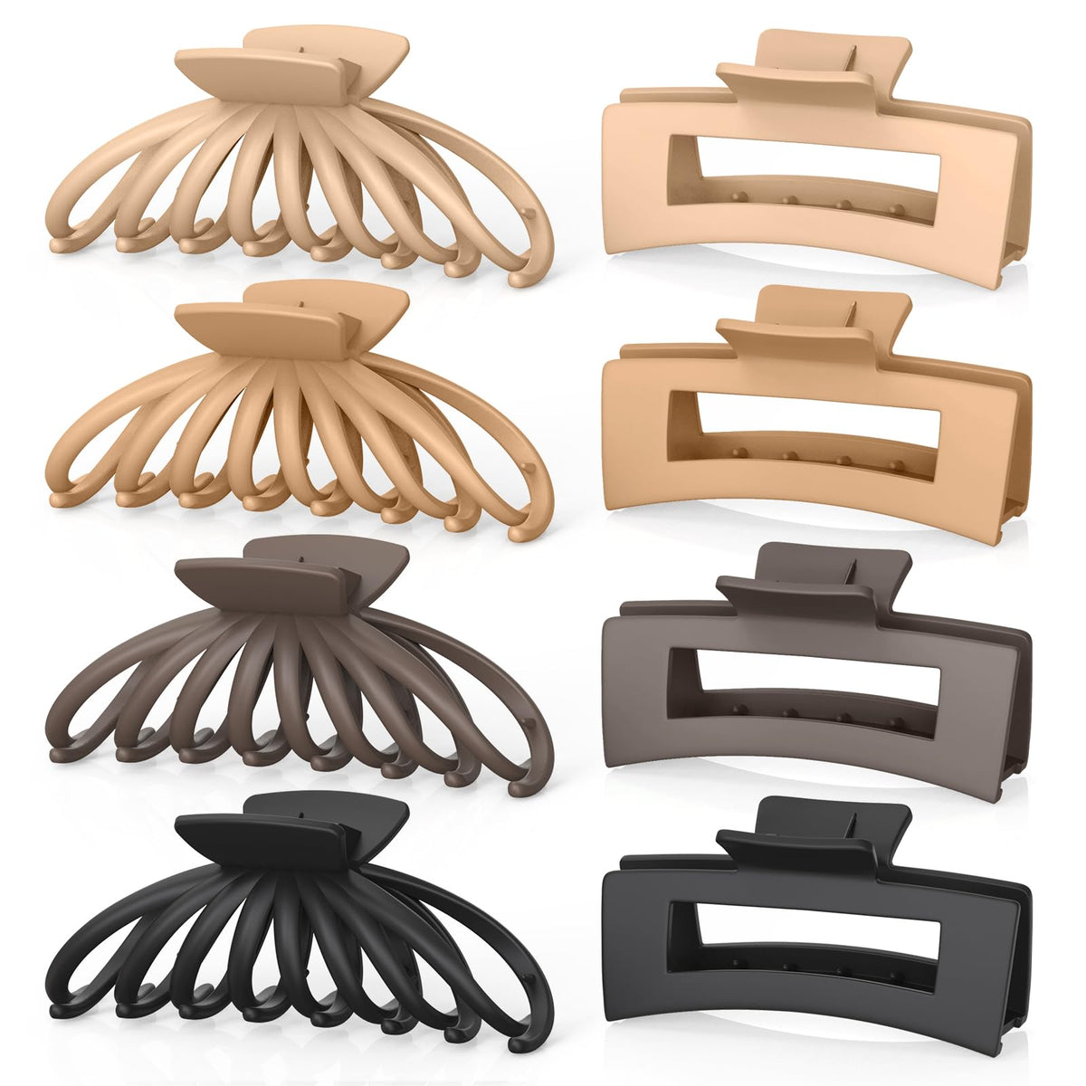 OPAUL front packaging showing eight matte clips and neutral colors for organized storage