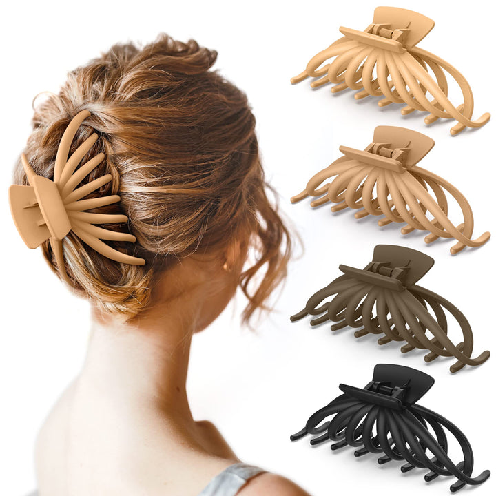 OPAUL front packaging showing four neutral colored clips and benefits