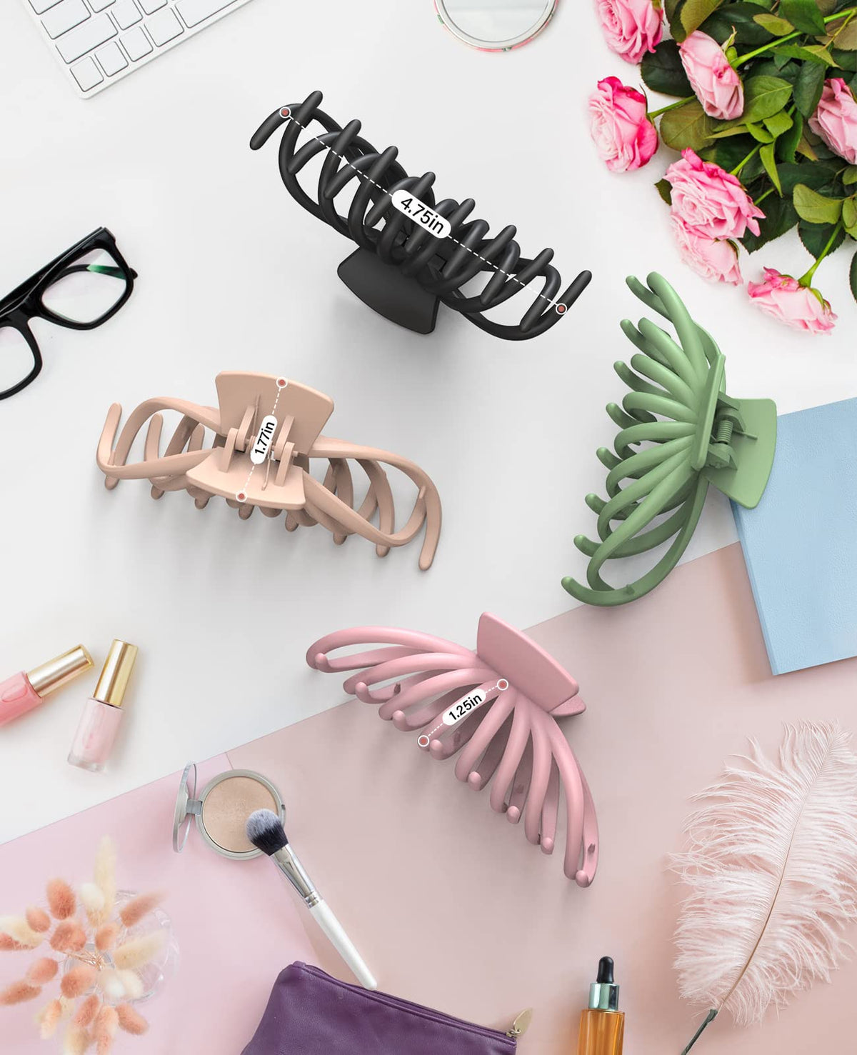 OPAUL clip used during makeup routine keeping hair tidy