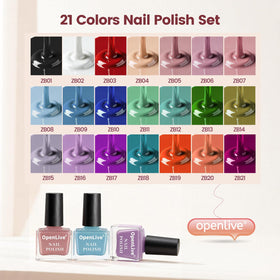 OpenLive full spread of 24 mini bottles displaying palette variety