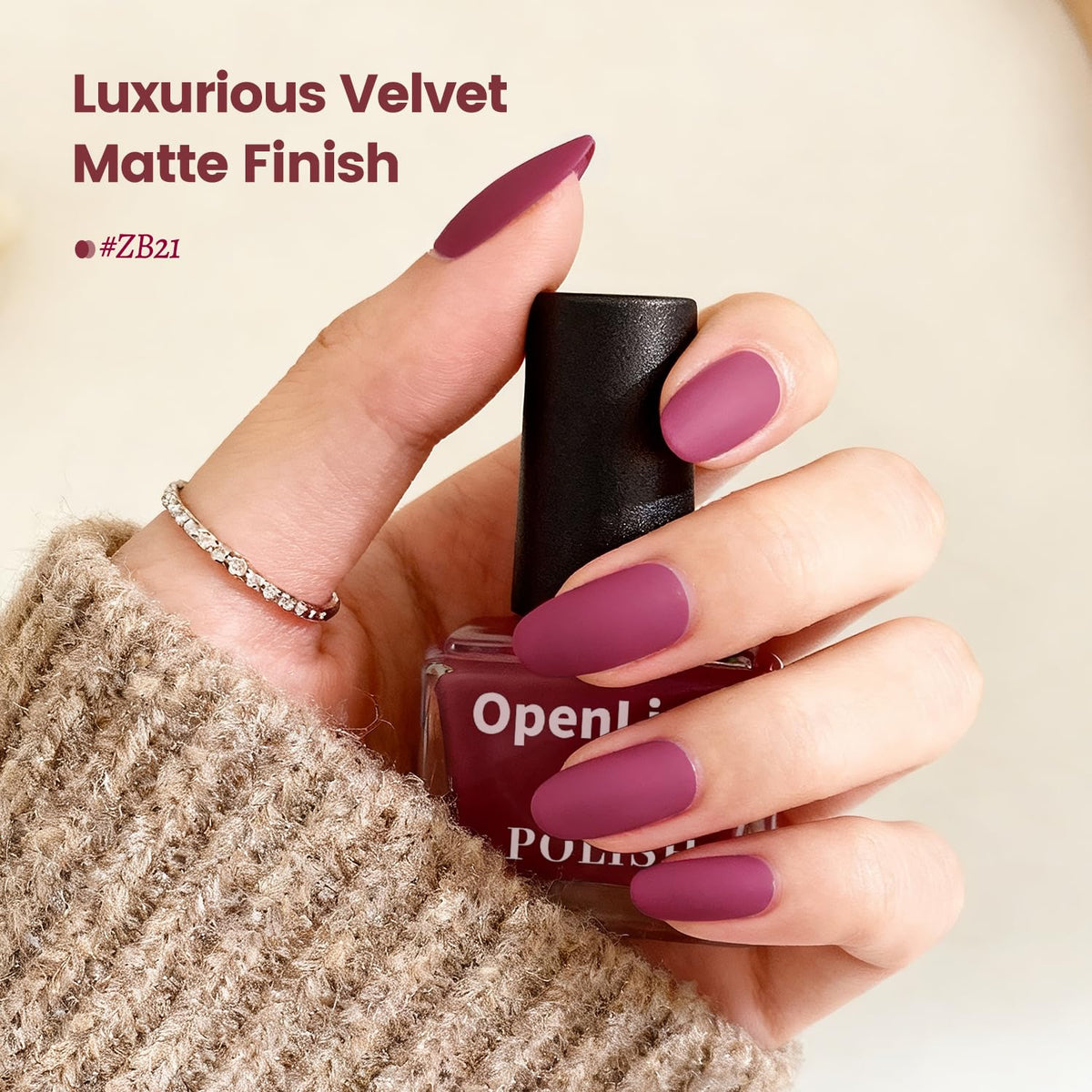 OpenLive brush stroke swatch demonstrating pigment opacity and smooth coverage