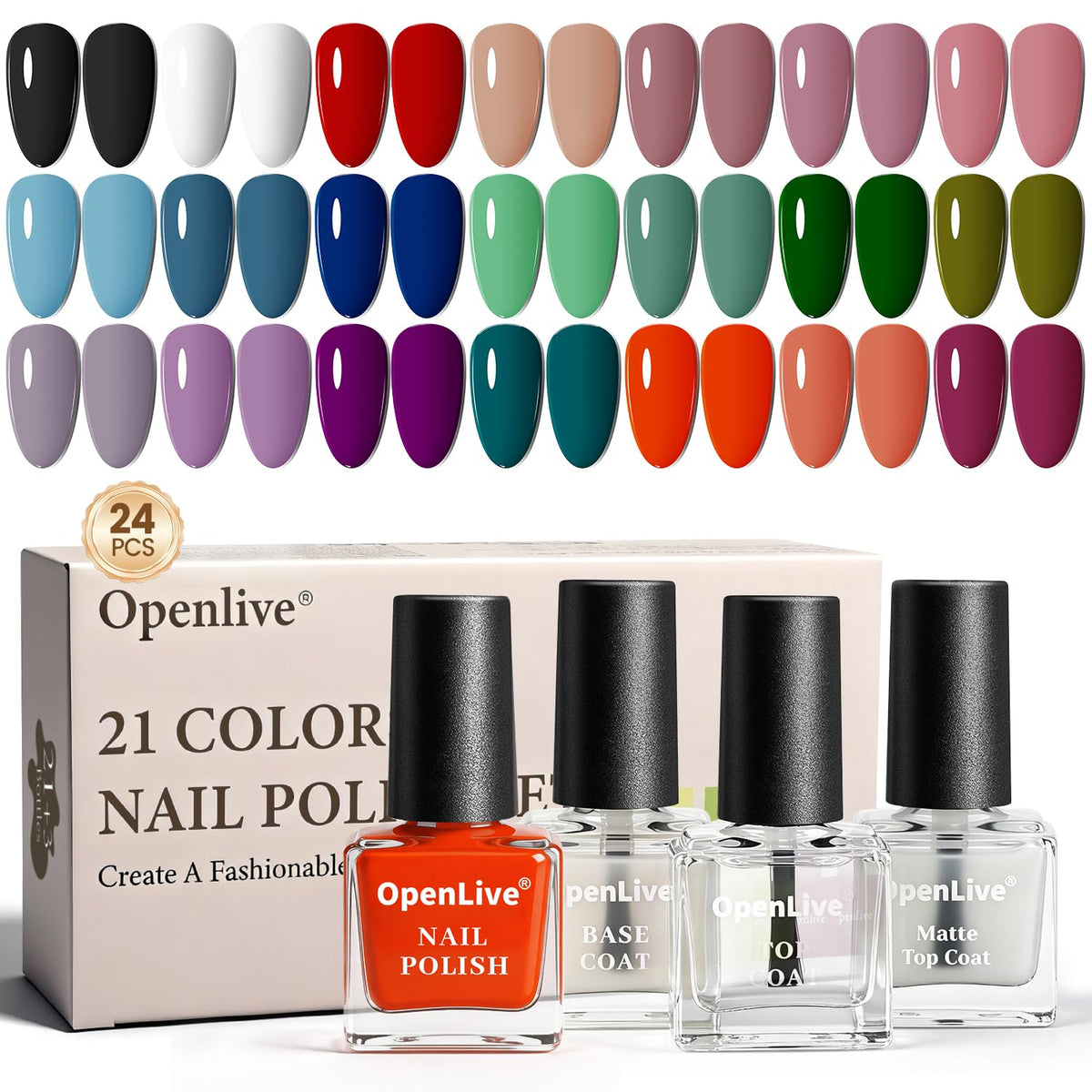 OpenLive front packaging showing set and colors, highlights convenience