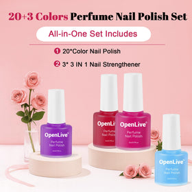 OpenLive polished nails in lifestyle scene showing wearable salon-quality results