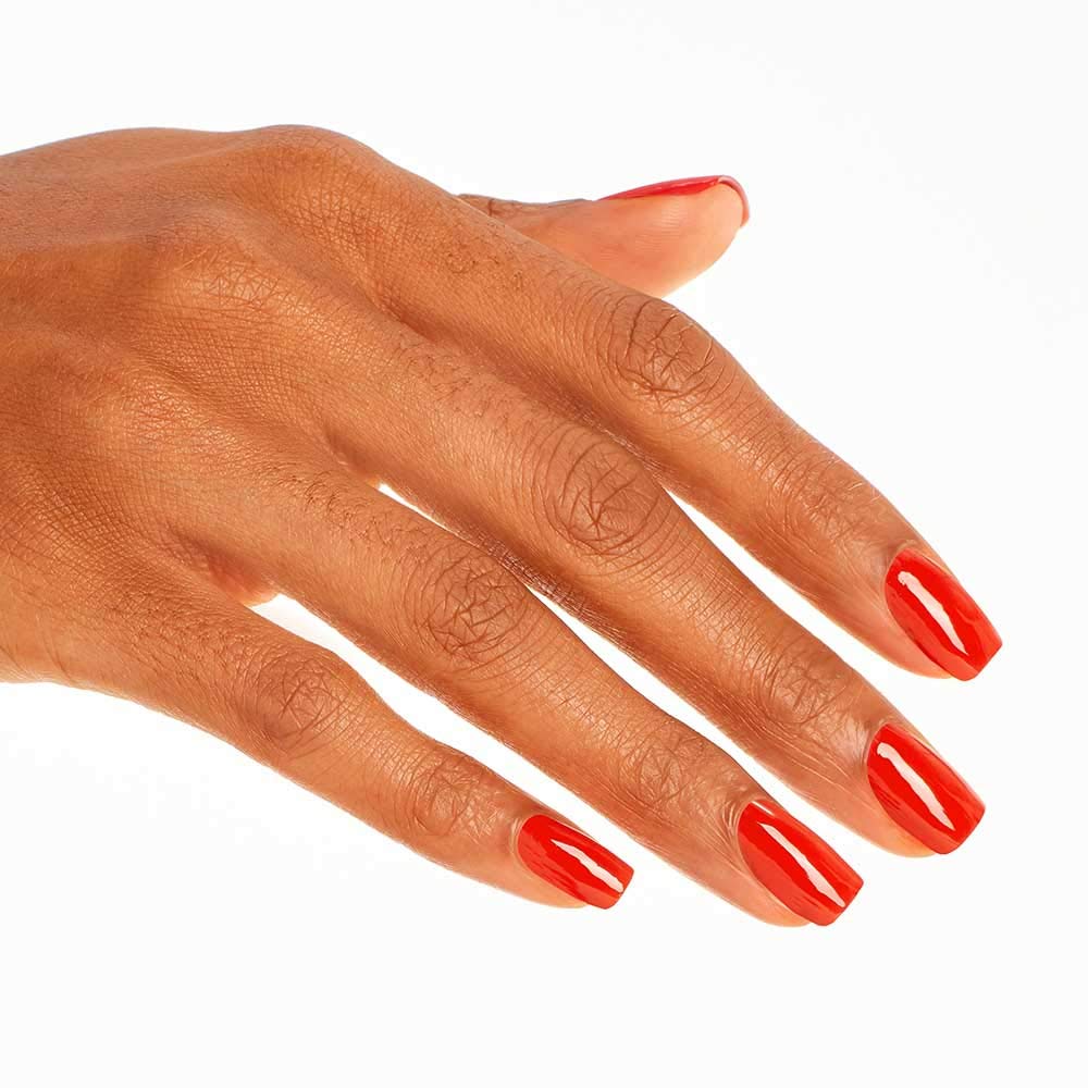 OPI bottle held in hand showing scale and easy professional application
