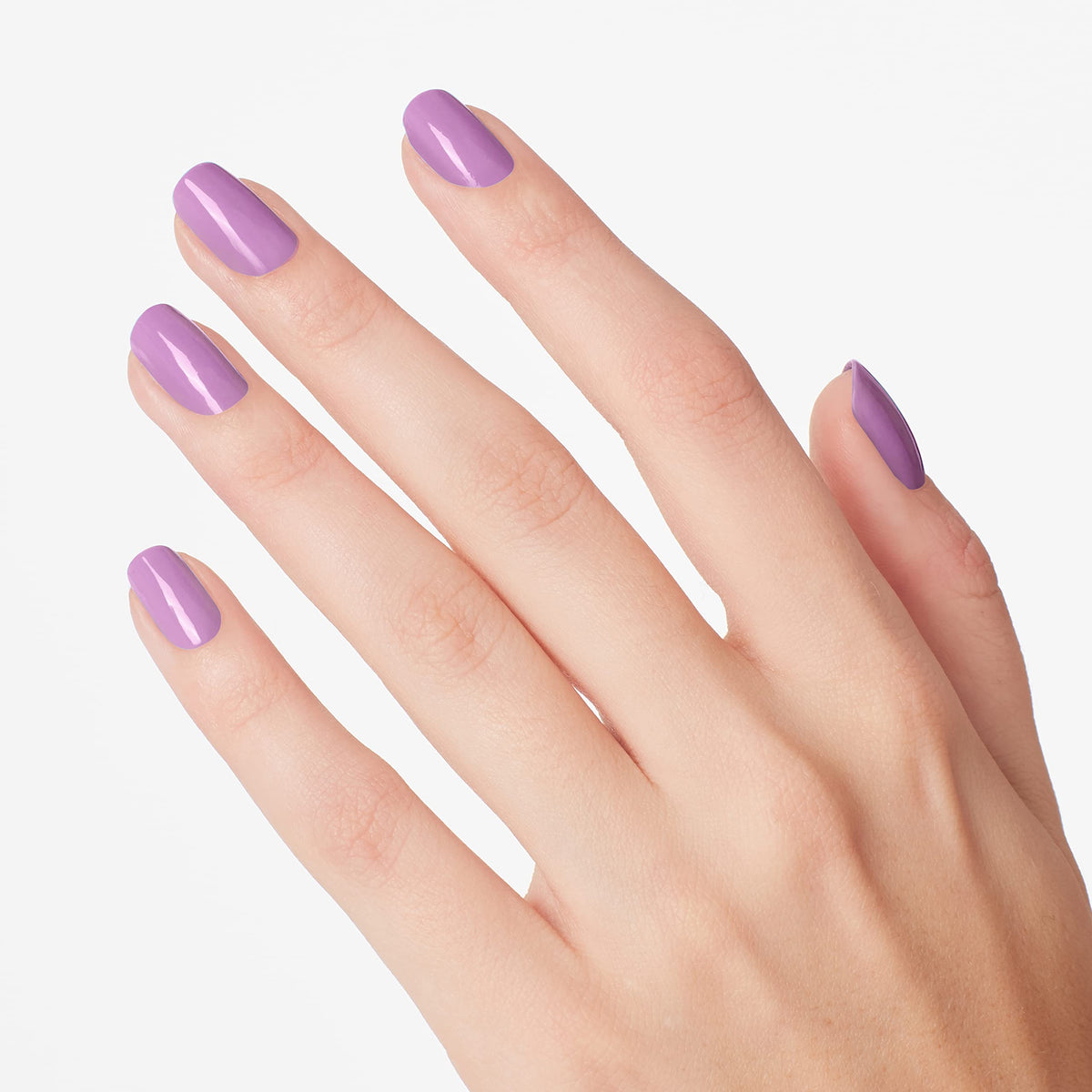 OPI nails close-up highlighting glossy finish and chip-resistant look