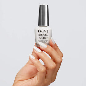 OPI Alpine Snow pro-wide brush close-up delivering even, streak-free application benefit