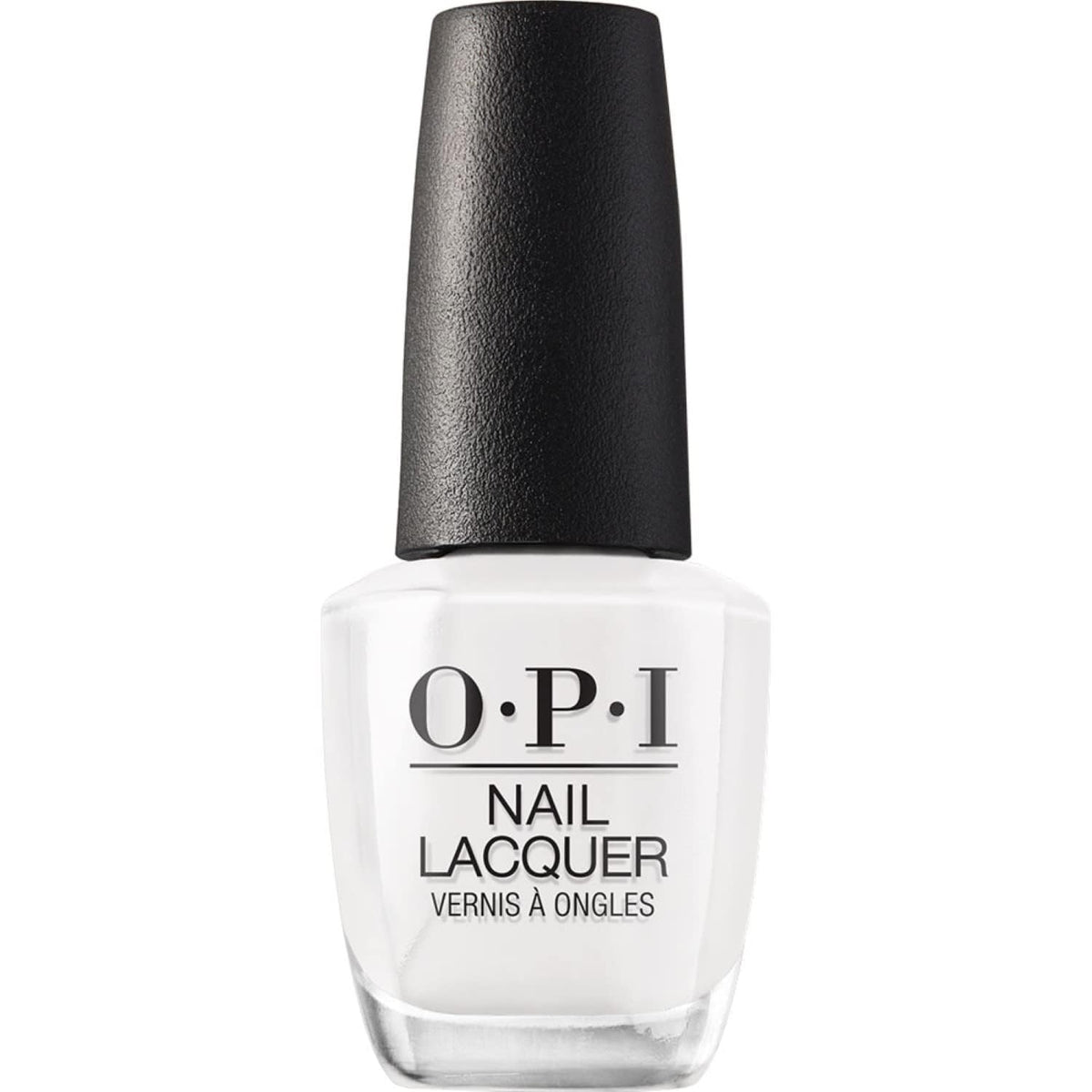 OPI Alpine Snow front bottle showing clean white shade and brand clarity