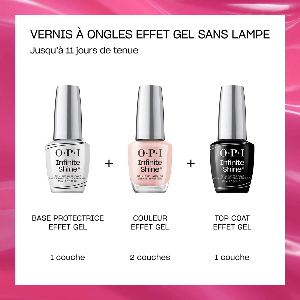 OPI Alpine Snow manicure on hands in lifestyle setting long-lasting gel-like shine benefit