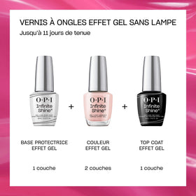 OPI Alpine Snow manicure on hands in lifestyle setting long-lasting gel-like shine benefit