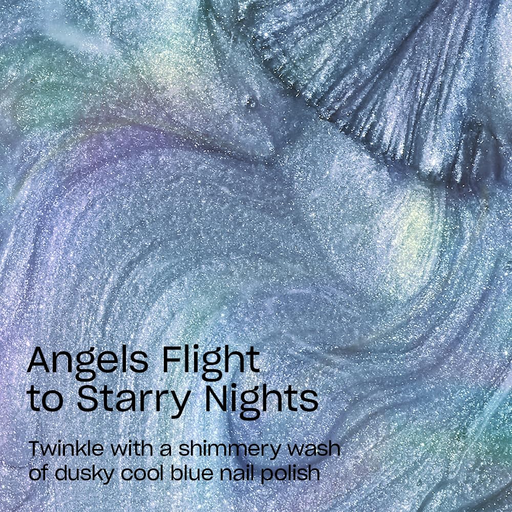 OPI angels flight to starry nights brush stroke displaying smooth application and even coverage benefit