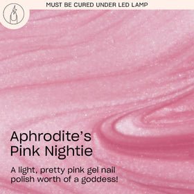 OPI brush stroke swatch of Aphrodite's Pink Nightie showing smooth coverage