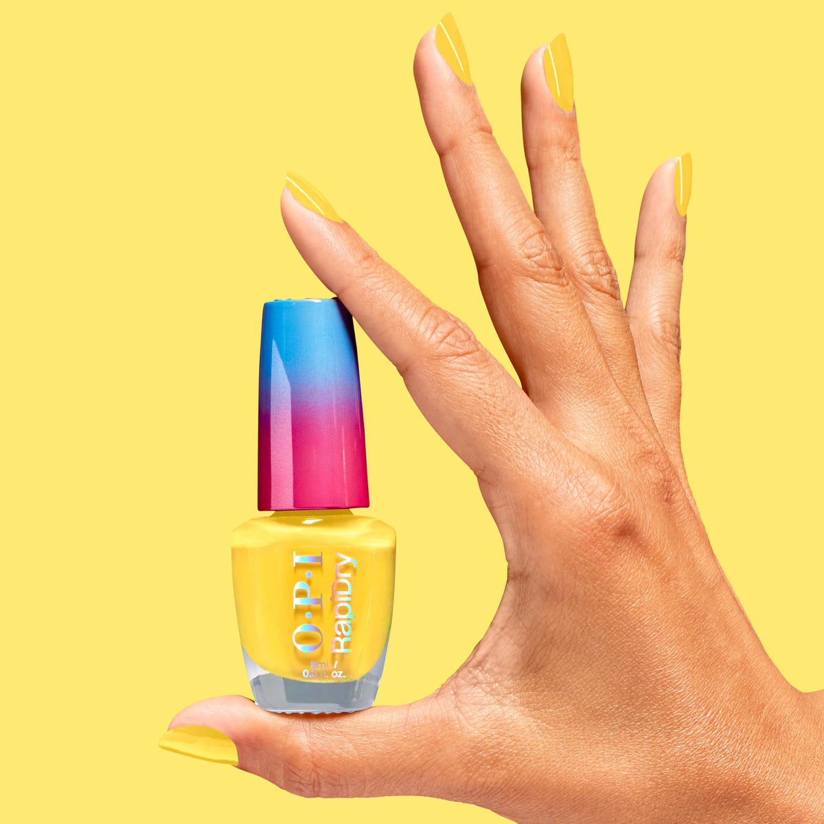 OPI polish being applied at home demonstrating fast, even strokes