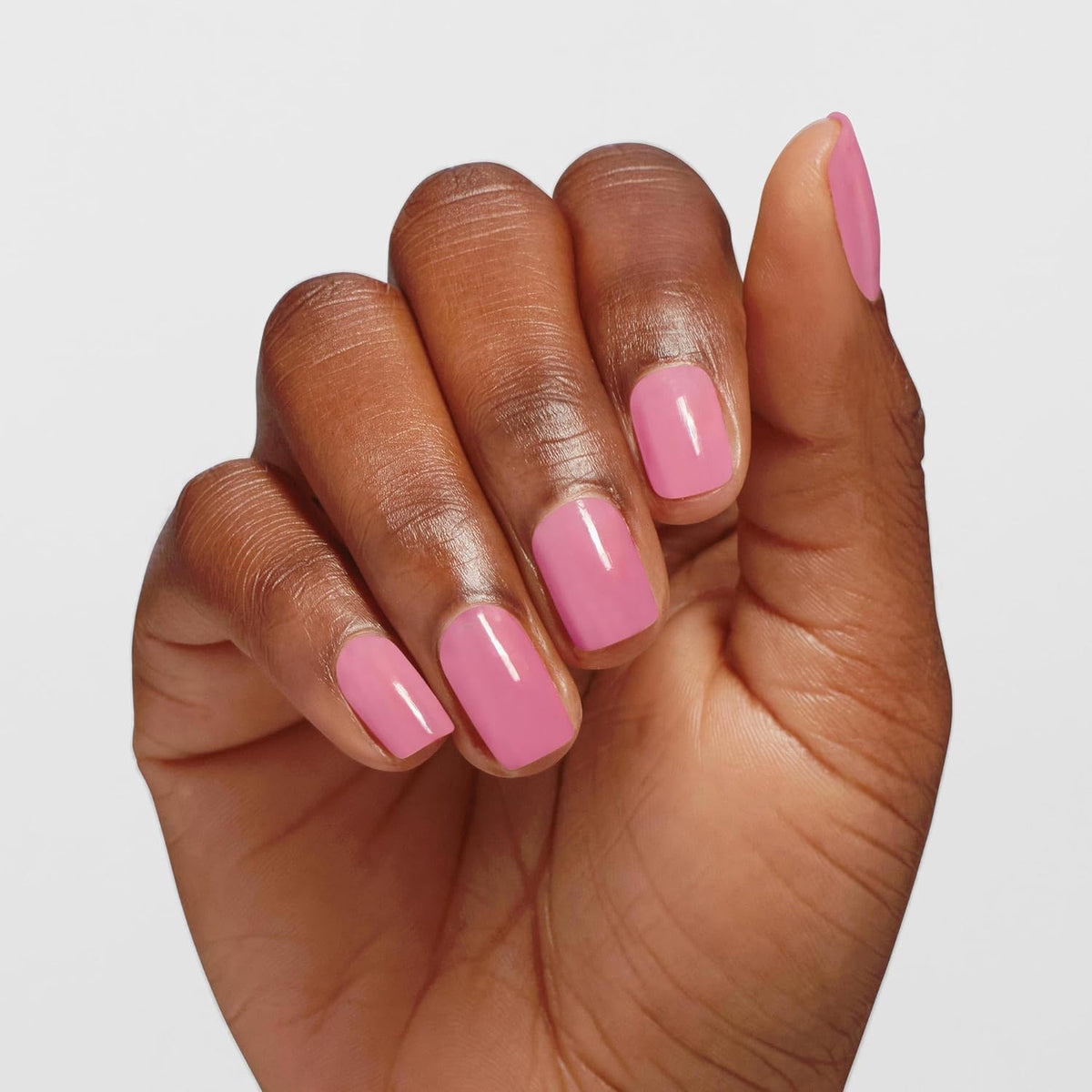 OPI nails with two coats showing opaque coverage and salon-like shine