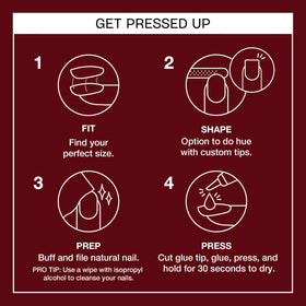 OPI application image pressing tip with glue, secure long-lasting wear