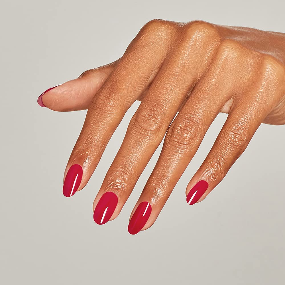 OPI painted nails wearing Art Walk in Suzi's Shoes showing polished, high-shine result