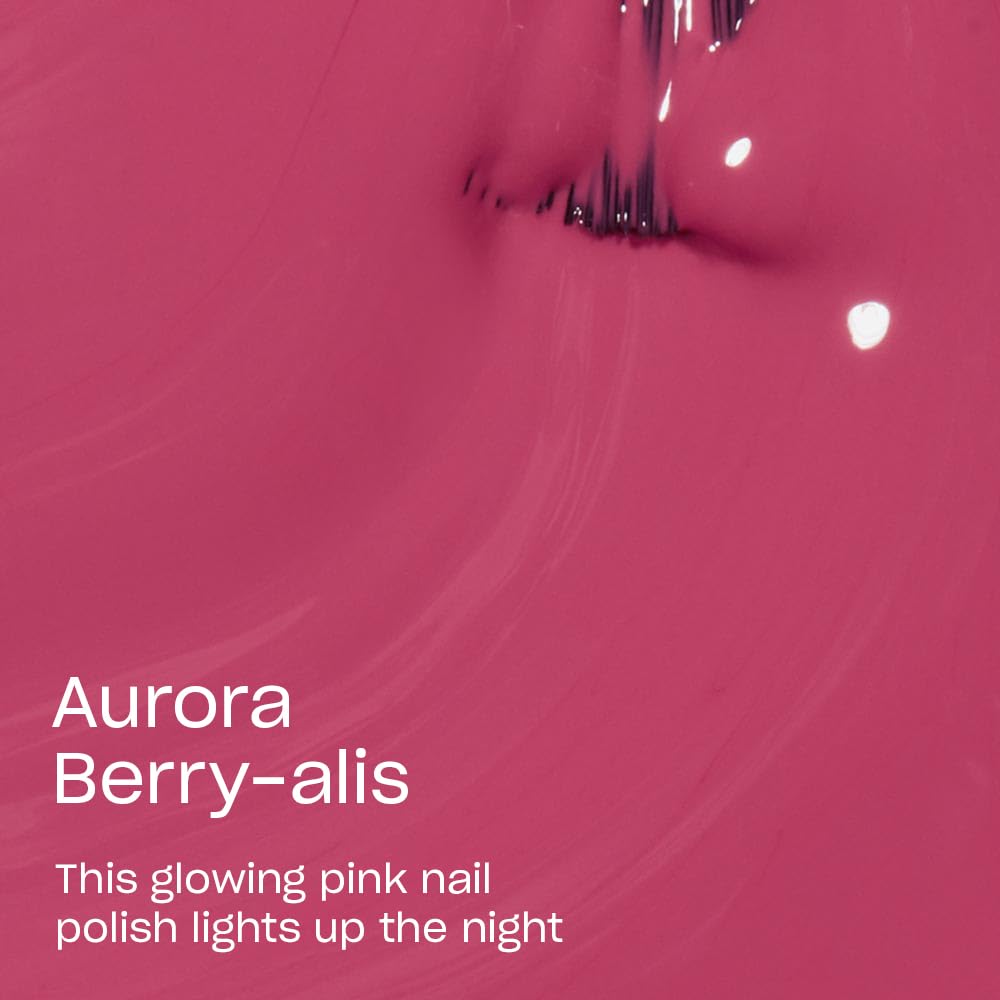 OPI brush stroke of Aurora Berry-alis showing smooth application benefit