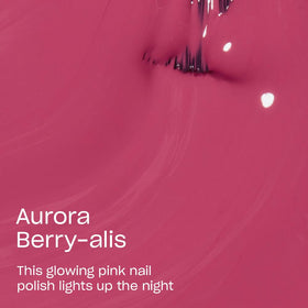 OPI brush stroke of Aurora Berry-alis showing smooth application benefit