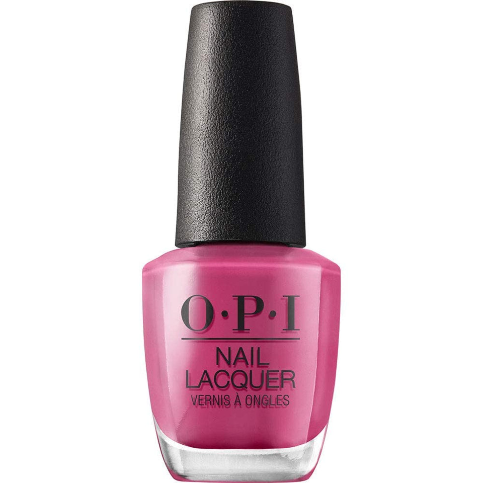 OPI bottle front view showing Aurora Berry-alis color and glossy finish benefit