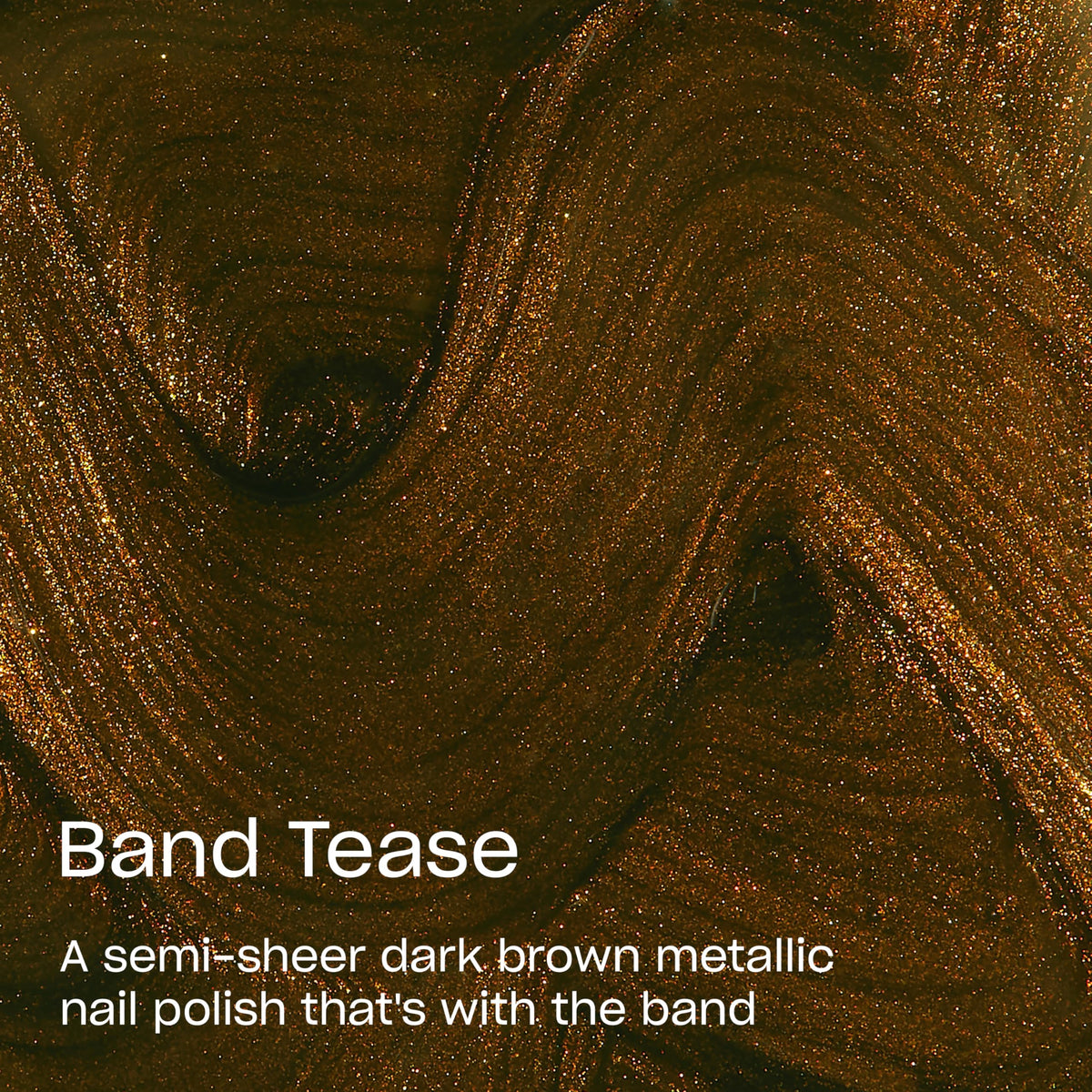 OPI Band Tease brush stroke swatch demonstrating even coverage and quick application benefit