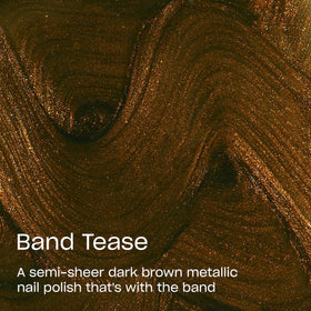 OPI Band Tease brush stroke swatch demonstrating even coverage and quick application benefit