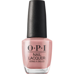 OPI Barefoot in Barcelona front bottle showing nude shade and glossy finish