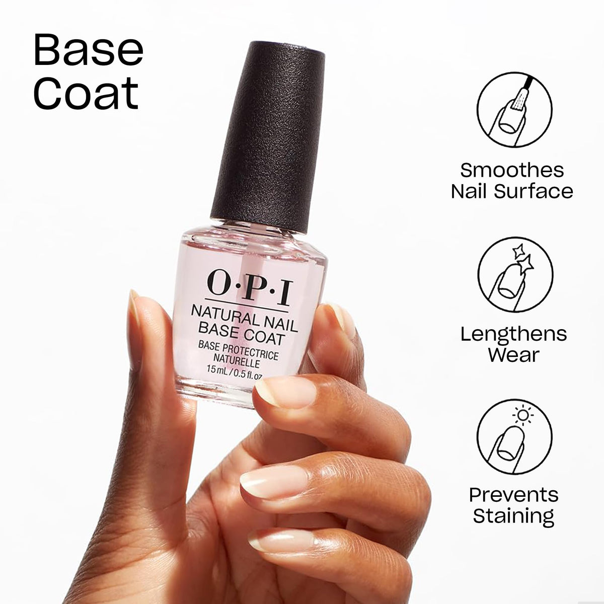 OPI close-up of pro-wide brush showing smooth, even application benefit