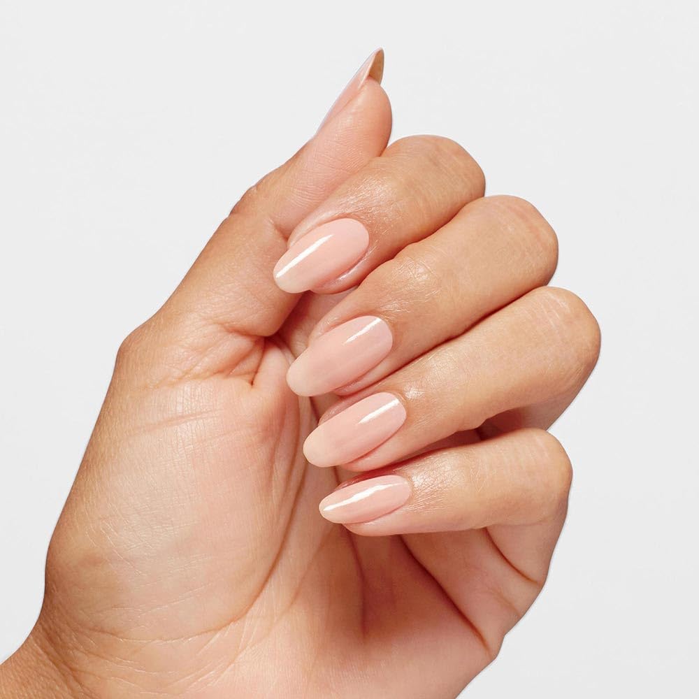 OPI in-use image of brush applying base coat showing improved adhesion benefit