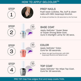 OPI applied on natural nails showing salon-quality glossy finish and durability