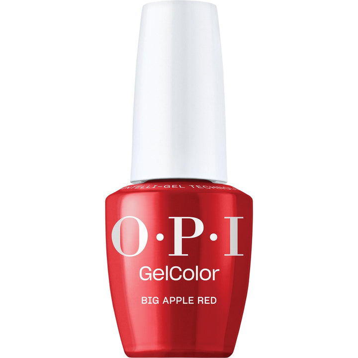 OPI Big Apple Red bottle front view showing vivid red color and glossy finish