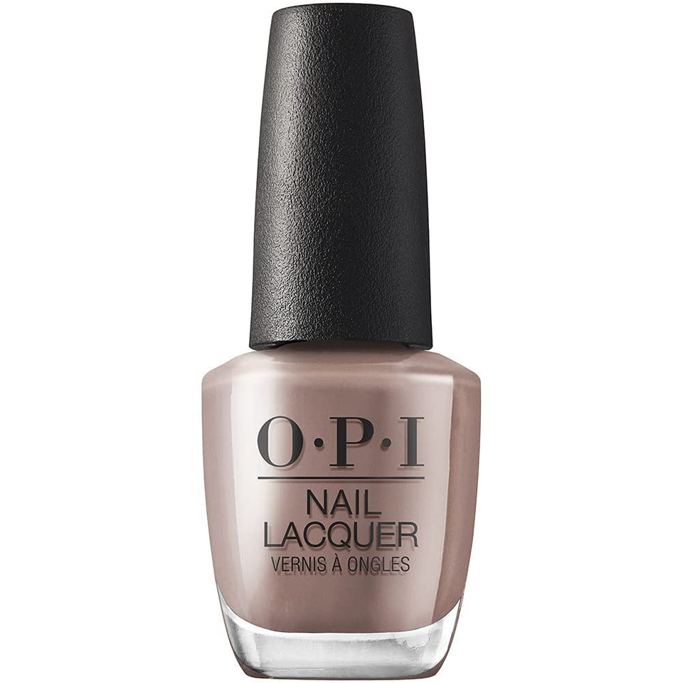 OPI Bonfire Serenade front bottle showing deep brown crème and glossy finish
