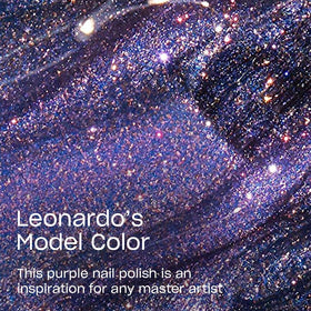 OPI close-up of shimmer particles highlighting textured pearlescent finish and depth