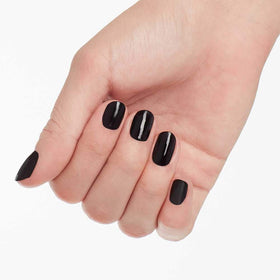 Close-up of OPI bottle label and polish texture for accurate shade identification