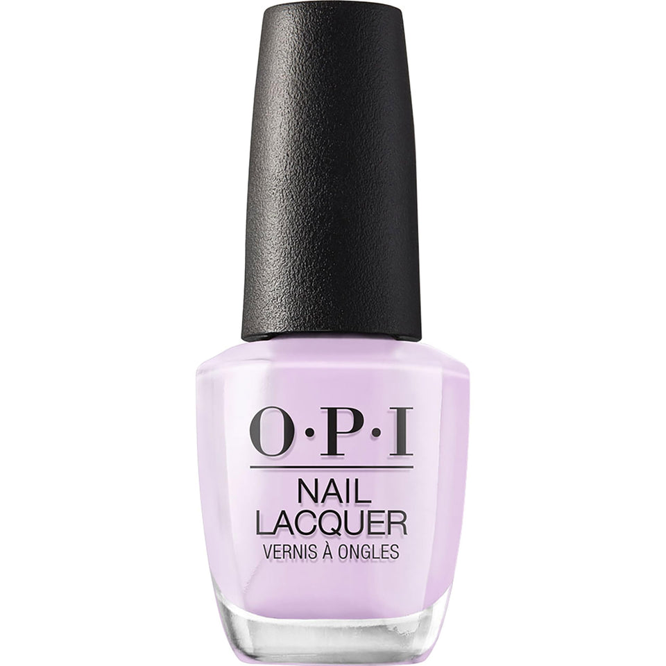 OPI bottle front view showing soft lavender color and salon shine