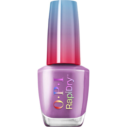 OPI front packaging showing bright back at it purple for instant recognition and color clarity