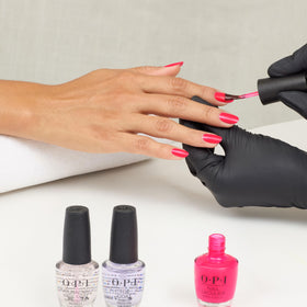 OPI glossy dried finish close-up showing high-shine and chip-resistance benefit